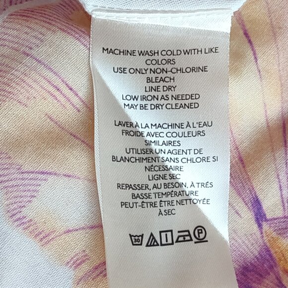 Cecilia Pettersson Anthropologie Tropical Floral Tie Front Dress Feminine Sz 10P - Picture 13 of 14